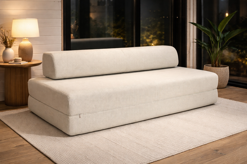 Beffa one - Boneless sofabed,built in mattress topper, feels like a real bed