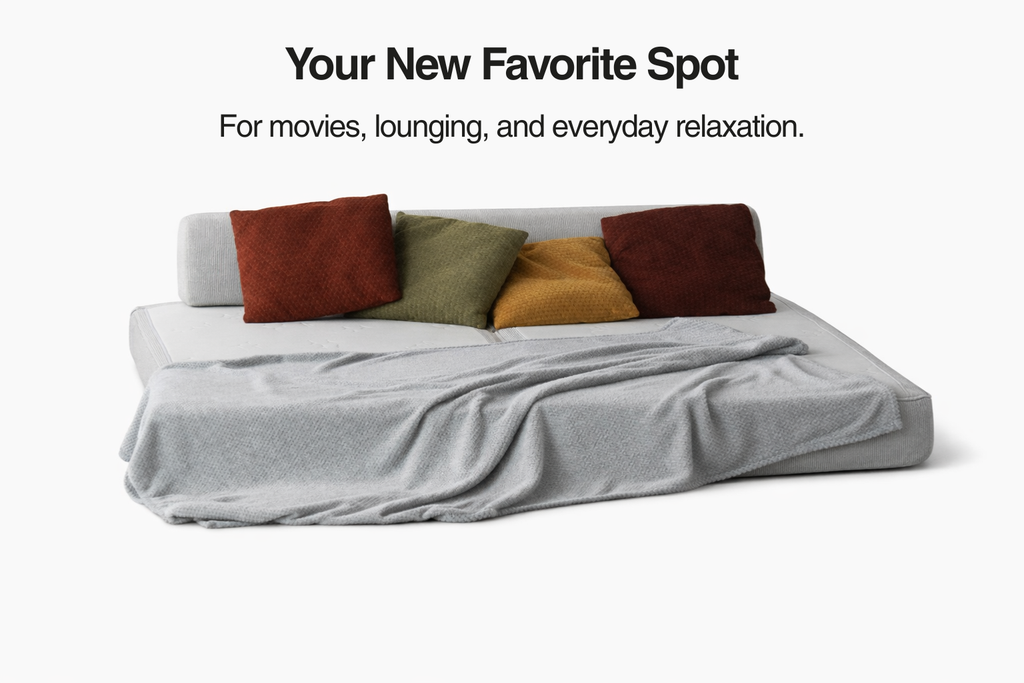 Beffa one - Boneless sofabed,built in mattress topper, feels like a real bed